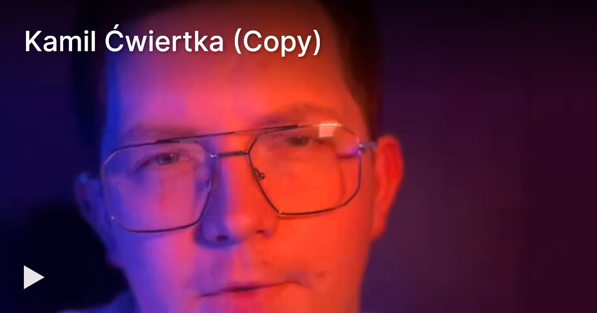 Kadr z opinii wideo: Kamil Ćwiertka