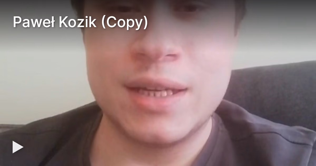 Kadr z opinii wideo: Paweł Kozik